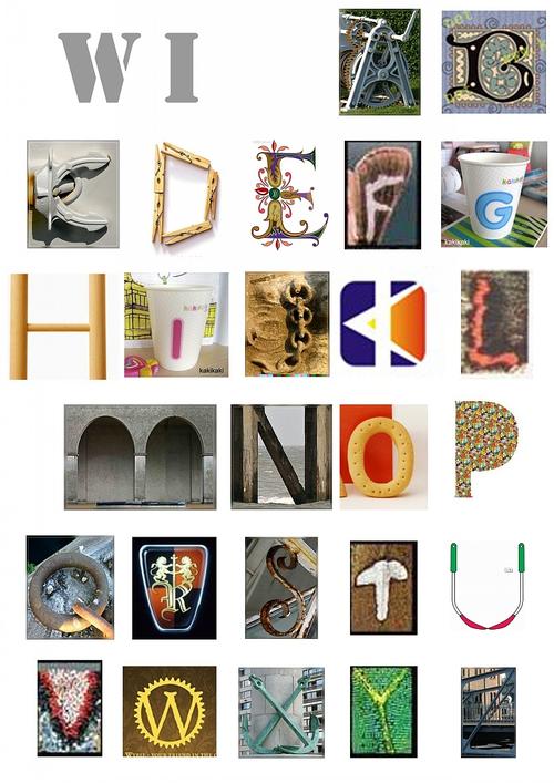 26个字母生活物品图片 生活中英语标识图片